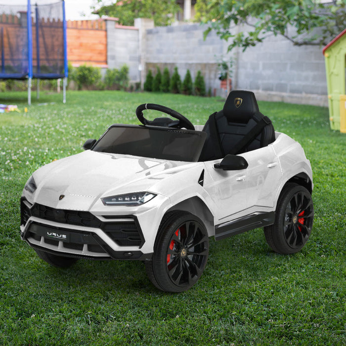 12V Electric Kids Ride On Toy Car Licensed Lamborghini URUS Remote Control White