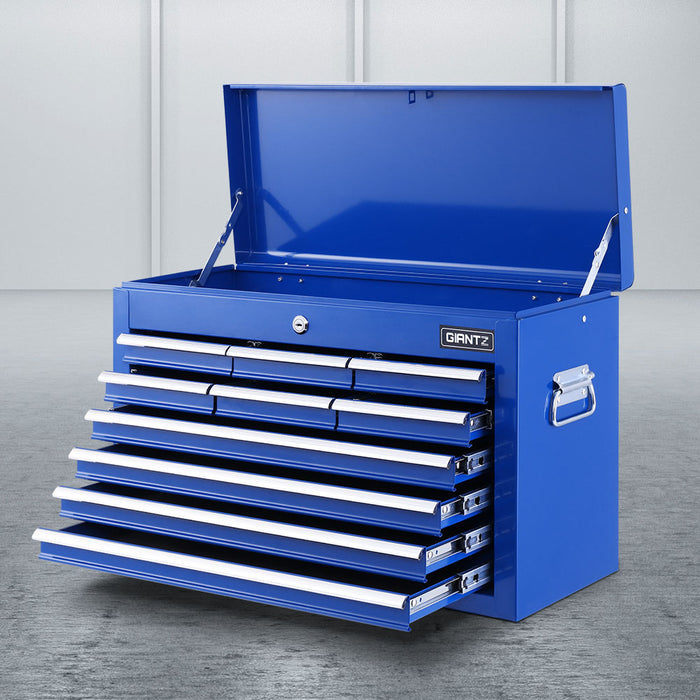 Giantz 10-Drawer Tool Box Chest Cabinet Garage Storage Toolbox Blue