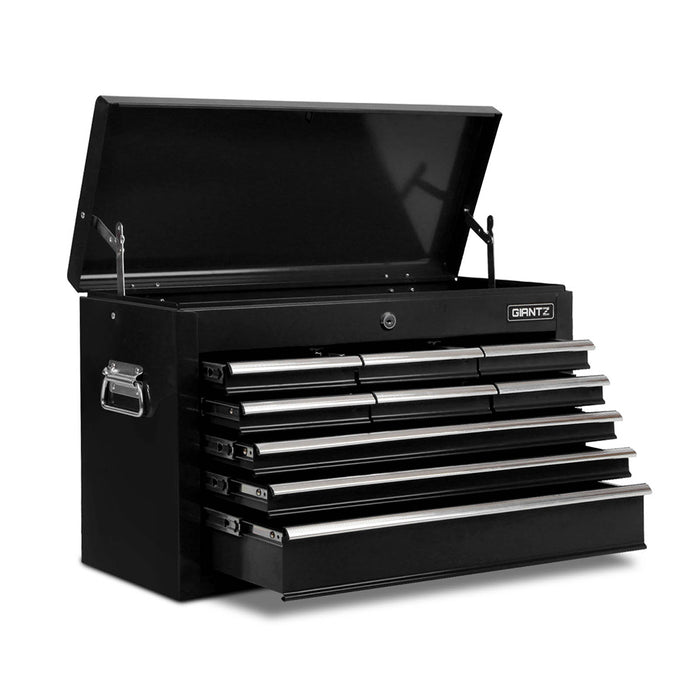 Giantz 9 Drawer Mechanic Tool Box Cabinet Storage - Black