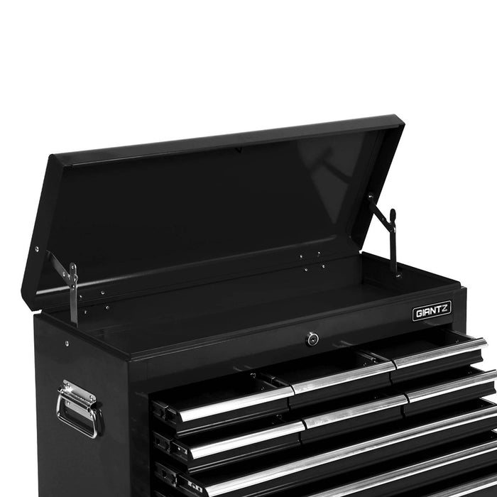 Giantz 9 Drawer Mechanic Tool Box Cabinet Storage - Black