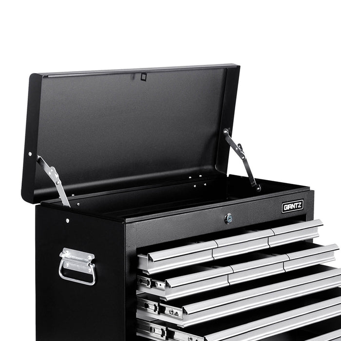 Giantz 9 Drawer Mechanic Tool Box Cabinet Storage - Black & Grey