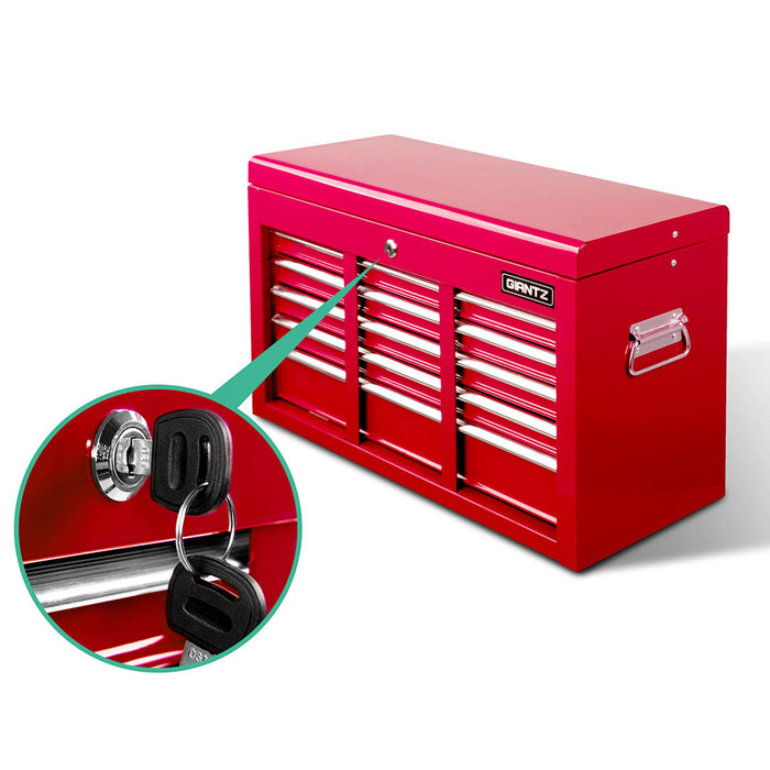 Giantz 9 Drawer Mechanic Tool Box Cabinet Storage - Red