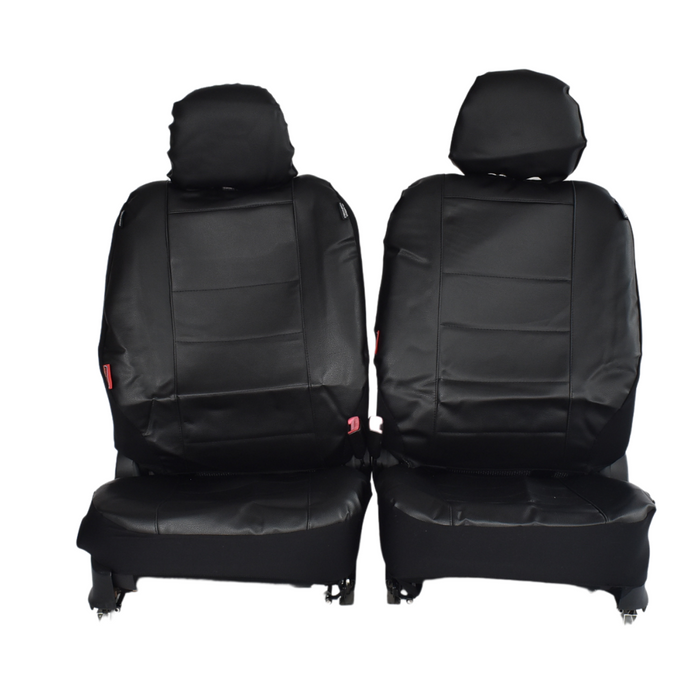 Leather Look Car Seat Covers For Mazda Bt-50 Single Cab 2011-2020 | Black