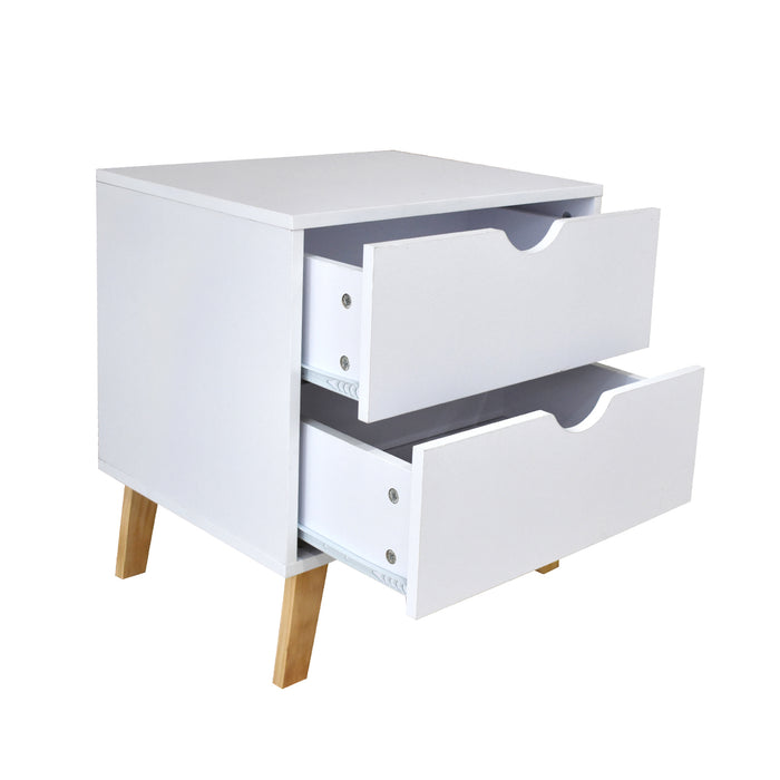 Milano Decor Bedside Table Turramurra Drawers Nightstand Unit Cabinet Storage