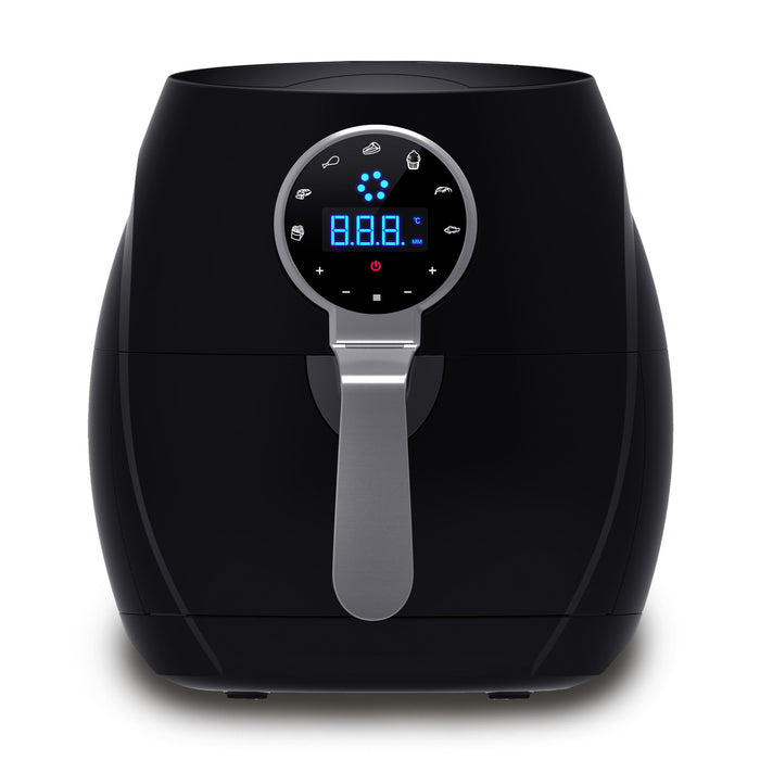 Kitchen Couture Black 5L Digital Air Fryer Low Fat Fast Cooking LCD Touch Screen