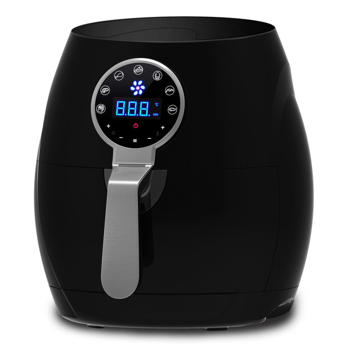 Kitchen Couture Black 5L Digital Air Fryer Low Fat Fast Cooking LCD Touch Screen