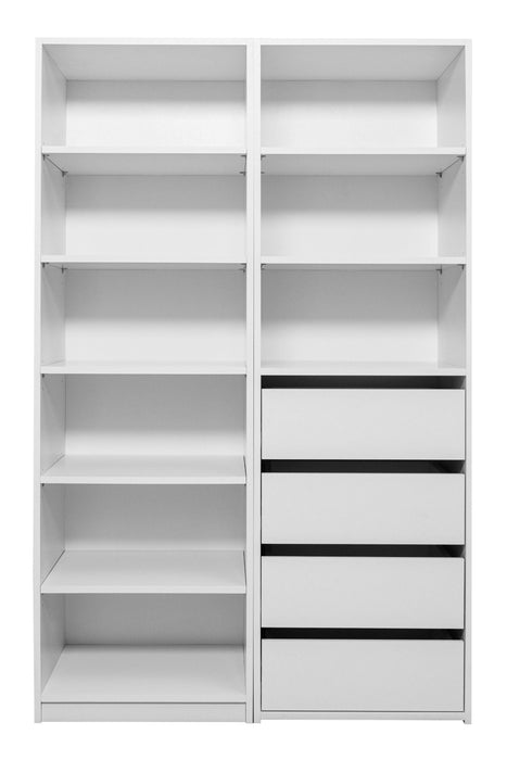 GENEVA THREE SHELF/FOUR DRAWER BUILT IN WARDROBE - CLASSIC