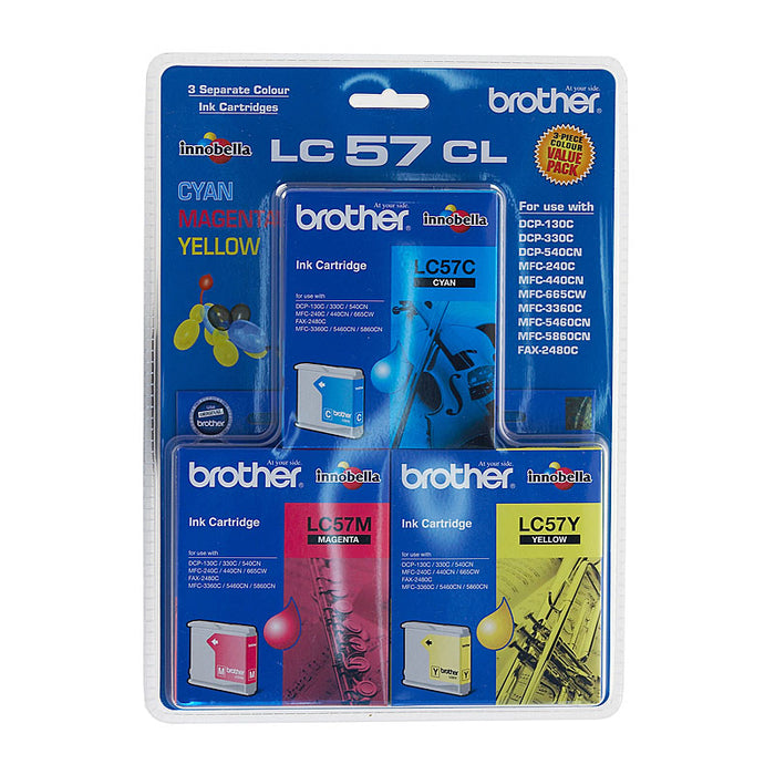 BROTHER LC57 CMY Colour Pack