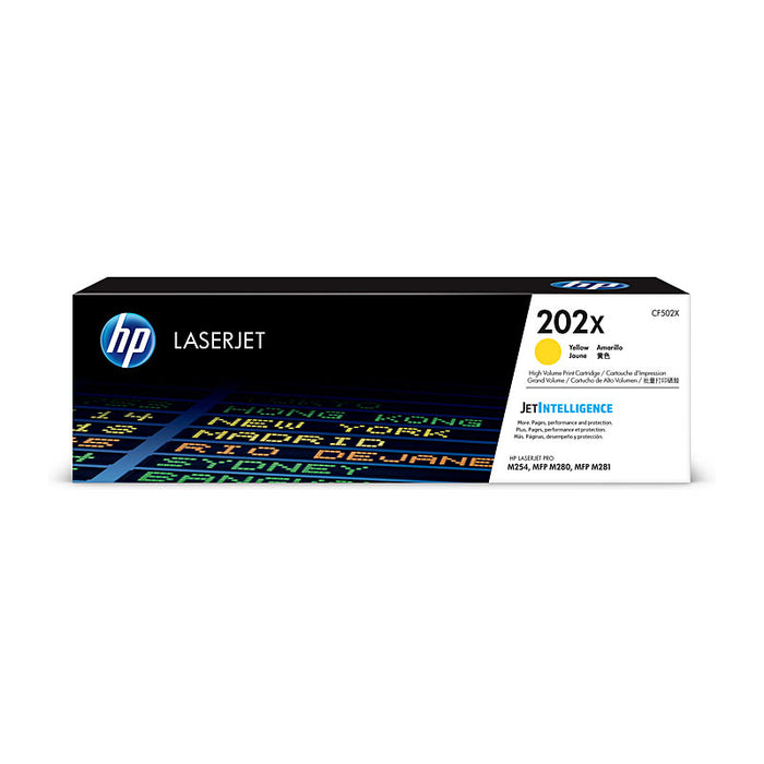 HP #202X Yellow Toner CF502X