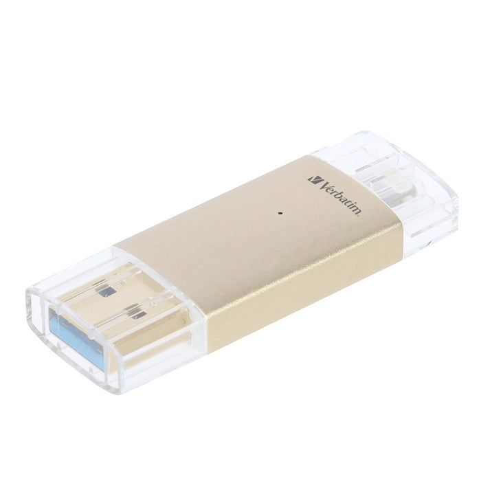 Verbatim Apple Lightning and USB 3.0 Flash Drive 64GB - Gold