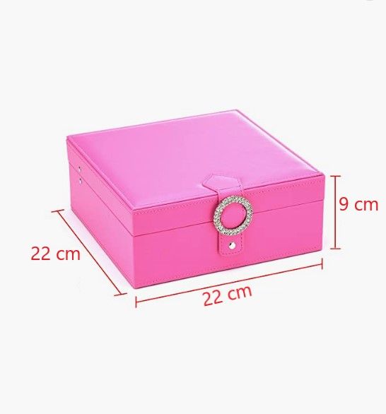 Cubic Buckle Earrings Organizer (Pink)