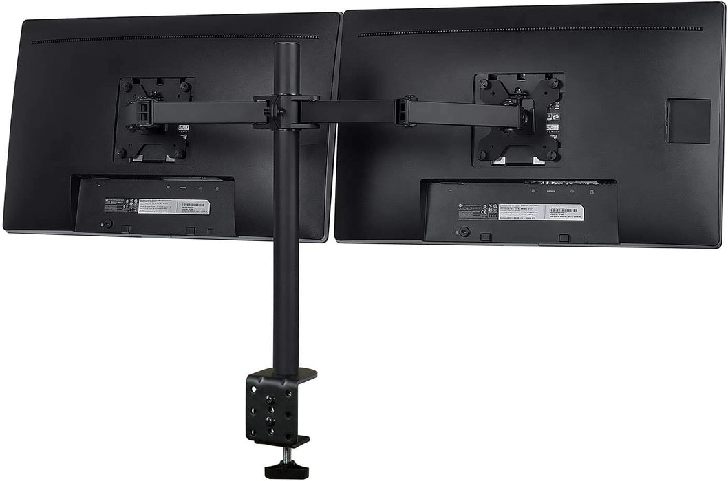 360 Degree Rotation Dual LCD LED Monitor Desk Mount Stand Fits 2 Screens Up to 27"