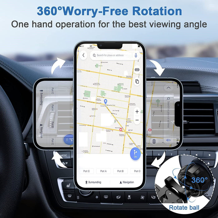 15W Wireless Car Charger Magnetic with QI Fast Charging compatible with all iPhone