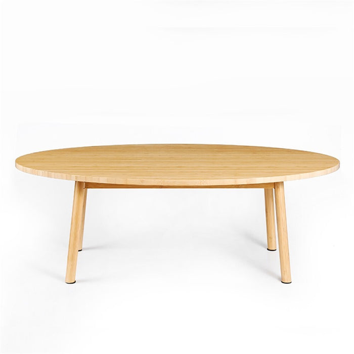 Lucina Japaness Style Bamboo Oval Coffee Table