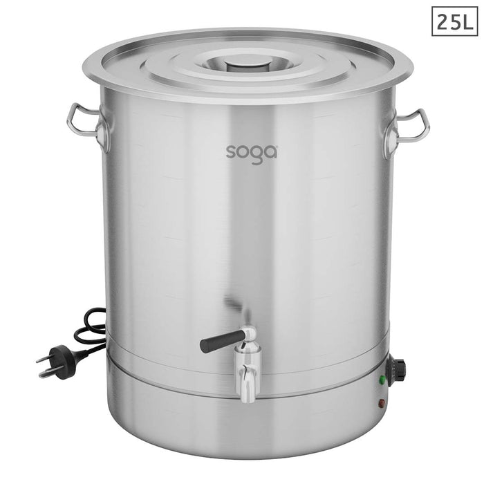 SOGA 25L Stainless Steel URN Commercial Water Boiler  2200W