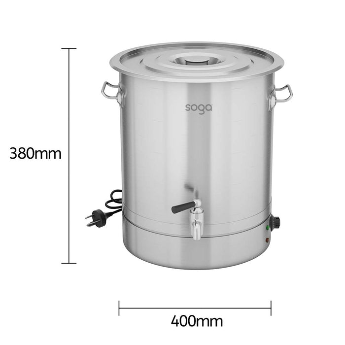 SOGA 25L Stainless Steel URN Commercial Water Boiler  2200W