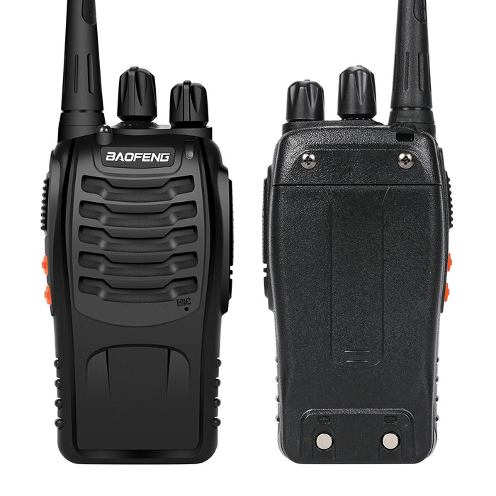 2pcs Walkie Talkie BF-888S Handheld Two-Way Radio UHF 400-470MHz 5W