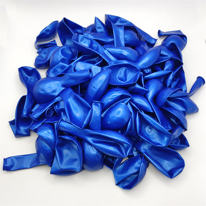 100PCS 5'' Latex Balloon Set Pearlized Blue Birthday Wedding Party Decoration