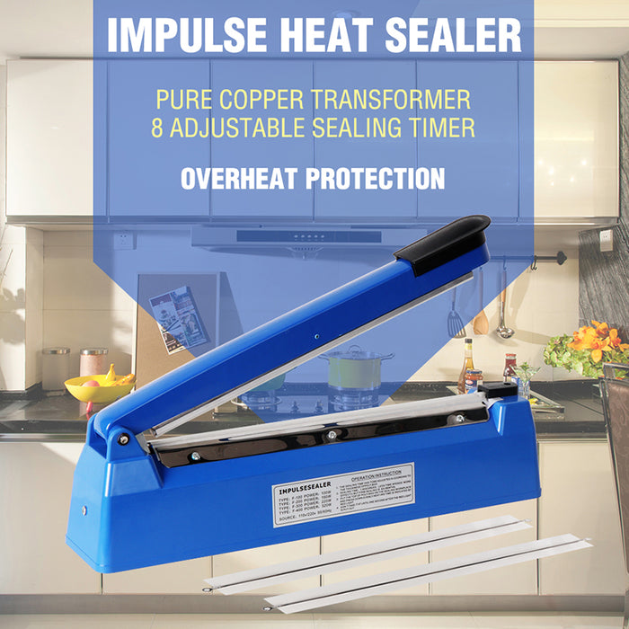 300mm Impulse Heat Sealer Sealing SAA Machine Electric Plastic Poly Bag