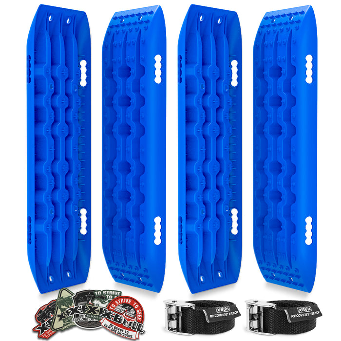 X-BULL Recovery tracks Sand tracks 2 pairs Sand / Snow / Mud 10T 4WD Gen 2.0 - blue