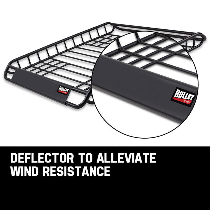 BULLET Universal Roof Rack Basket - Car Luggage Carrier Steel Cage Vehicle Cargo