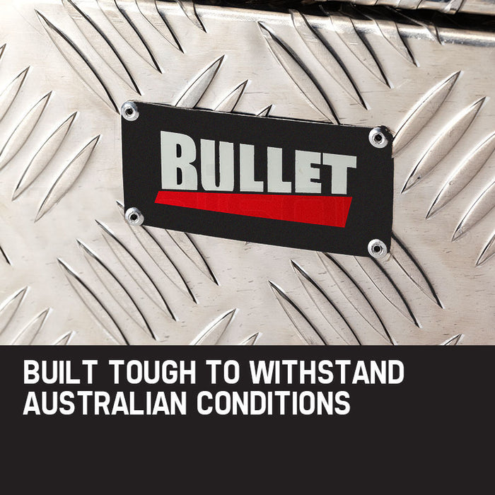 BULLET Pair of Under Tray Ute Tool Boxes Aluminium Vehicle Box Body Toolbox