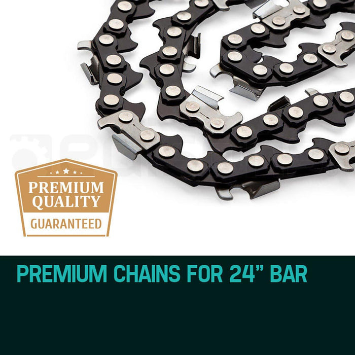 2 X 24 Baumr-AG Chainsaw Chain 24in Bar Replacement Suits 72CC 76CC 82CC Saws