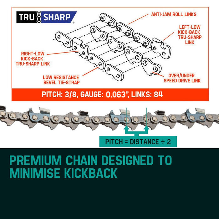 24 Baumr-AG Chainsaw Chain 24in Bar Spare Part Replacement Suits 92CC Saws