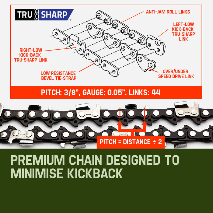 Baumr-AG 65CC Pole Chainsaw Saw Petrol Chain Tree Pruner Extendable Cutter