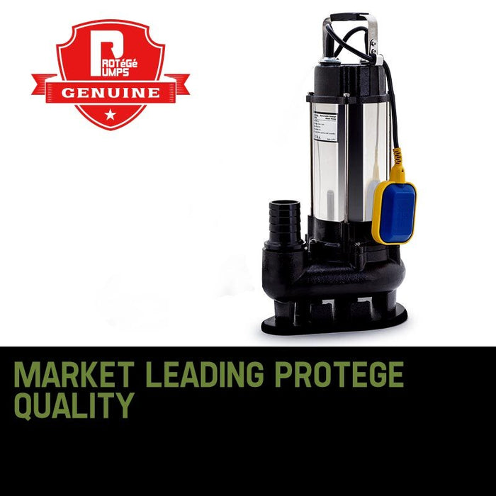 PROTEGE 2250W Submersible Dirty Water Pump Sewage Bore Septic Tank Well Sewerage