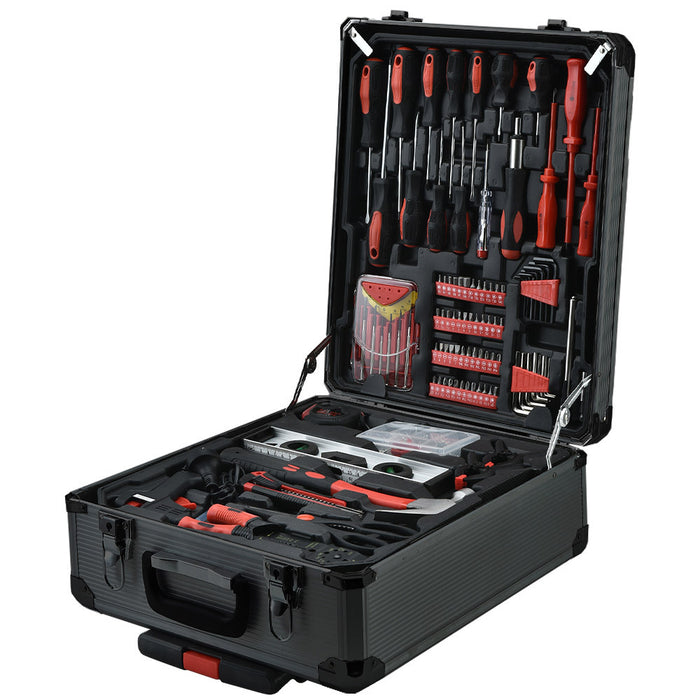 BULLET 925PC Tool Box On Wheels Kit Trolley Mobile Handle Set Toolbox Storage