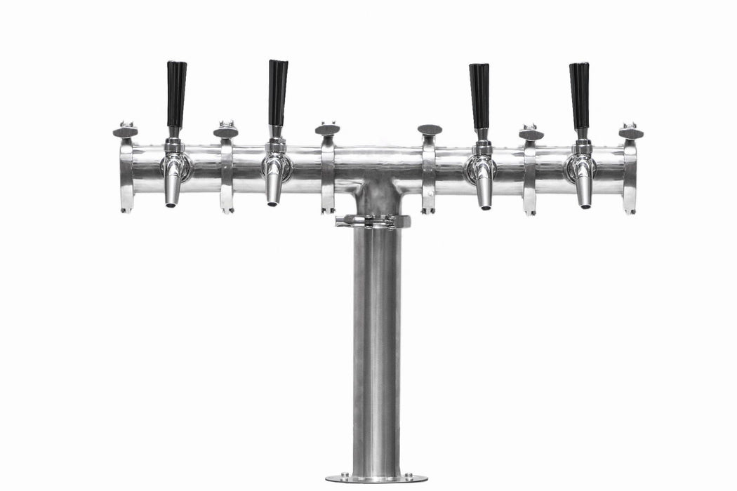 Beer Font Tower - Quadruple Tap Modular Beer Font with Tap