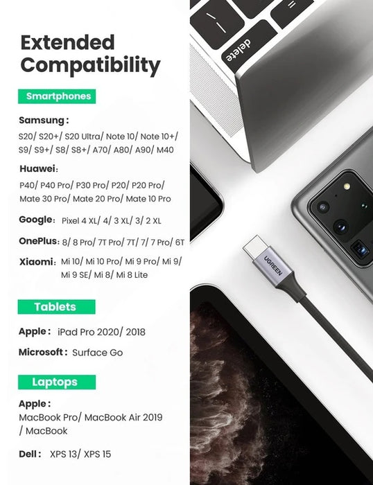 UGREEN USB-C To 3.5mm Audio Adapter - 80154