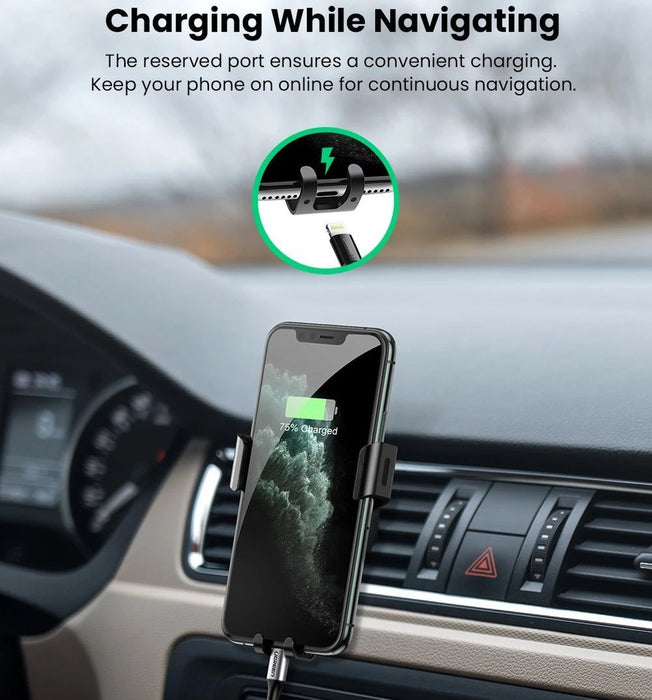 UGREEN Gravity Drive Air Vent Car Mount Phone Holder (Auto Lock) - 40907