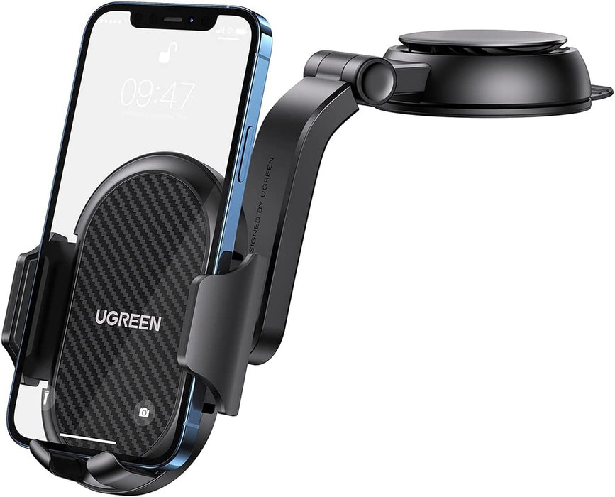 UGREEN Waterfall-Shaped Suction Cup Phone Mount Black 20473