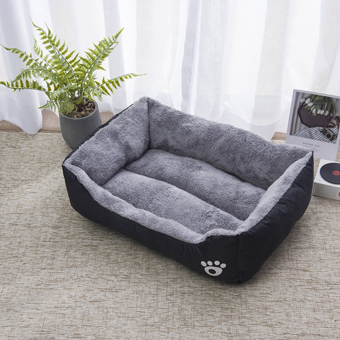 Floofi Pet Bed Square L Size (Black) FI-PB-284-BMR