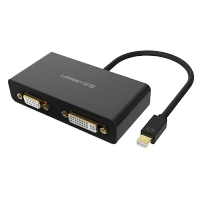 UGREEN 3-in-1 Mini Displayport(DP) to HDMI&VGA&DVI converter--black