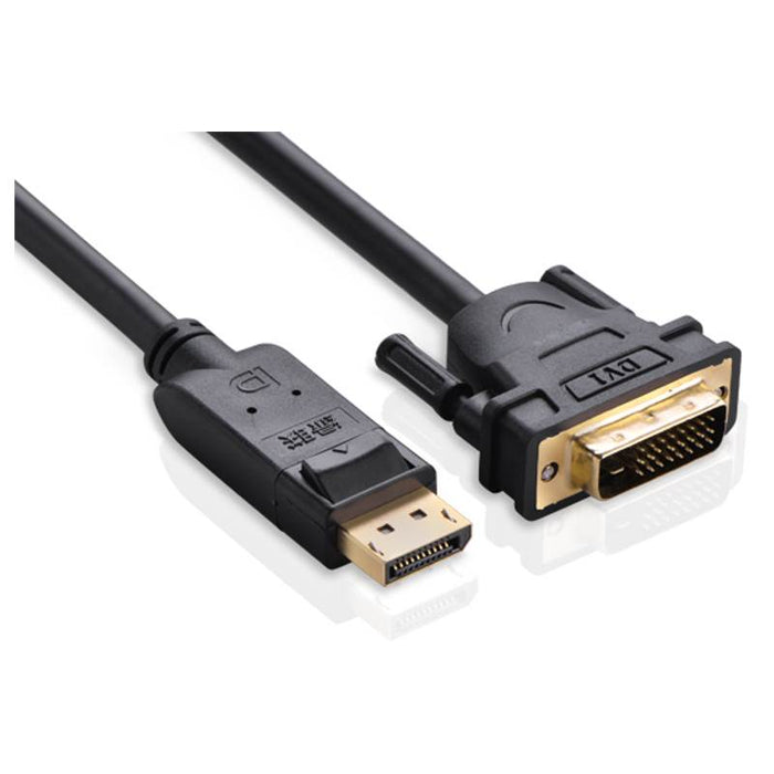 10221 UGREEN Displayport to DVI (24+1) M/M 2M Black