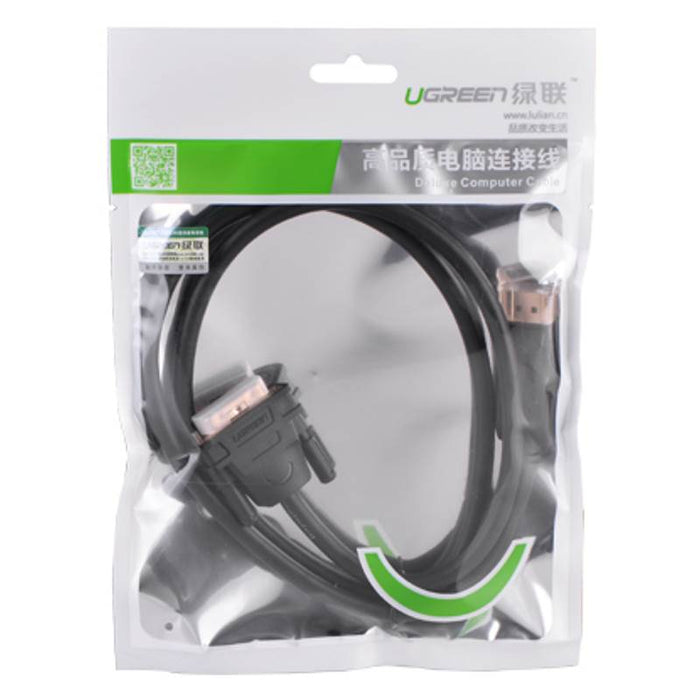 10221 UGREEN Displayport to DVI (24+1) M/M 2M Black