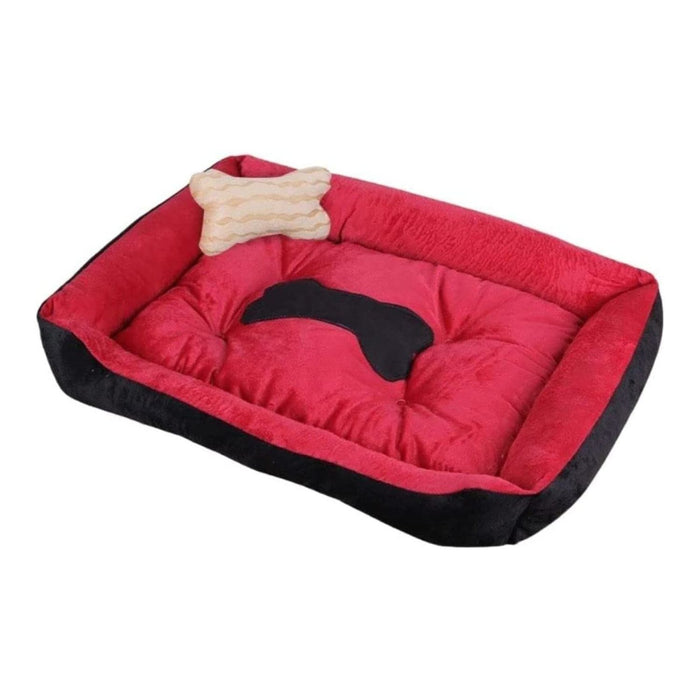 Floofi Pet Bed Bone (S Red) - PT-PB-169-QQQ