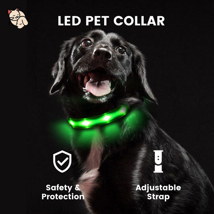 Floofi LED Dog Collar (S Blue)