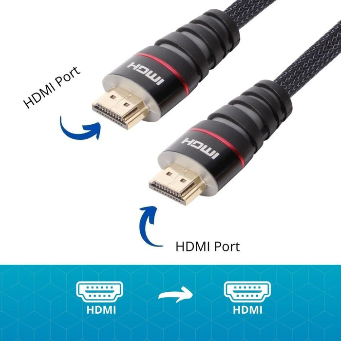 VCOM 5m Nylon Braided HDMI to HDMI 2.0 Cable CG526-B-5.0