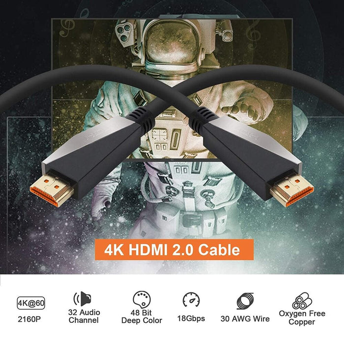 VCOM 5m Metal Plug HDMI to HDMI 2.0 Cable support 3D Ethernet 4K CG577-5.0