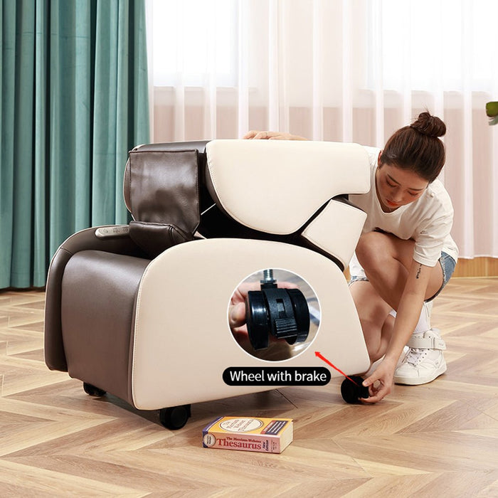 Foldable Electric Massage Chair Zero Gravity Chairs Recliner Full Body Bluetooth Speaker USB Charge Back Neck