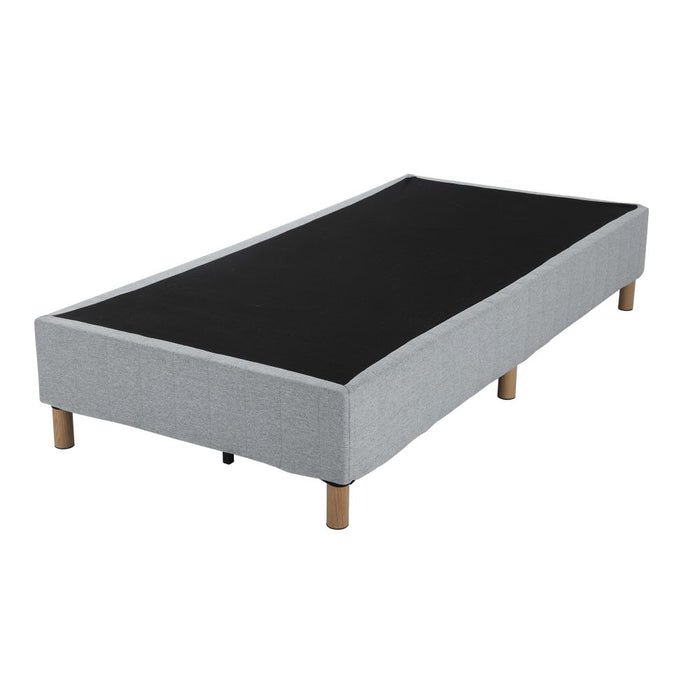 Metal Bedframe Mattress Foundation (Light Grey) &#8211; Double