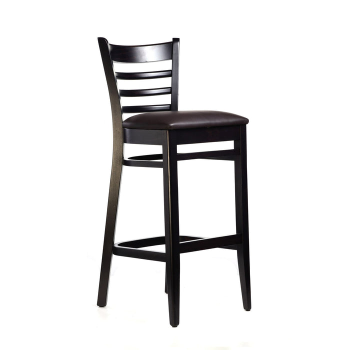 Florence Barstool - Chocolate - Chocolate Vinyl Seat