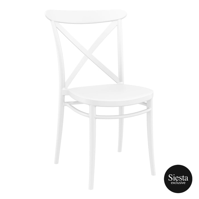 Cross Chair - White