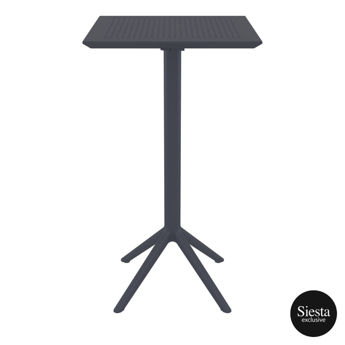 Sky Folding BAR Table 60 Square - Anthracite