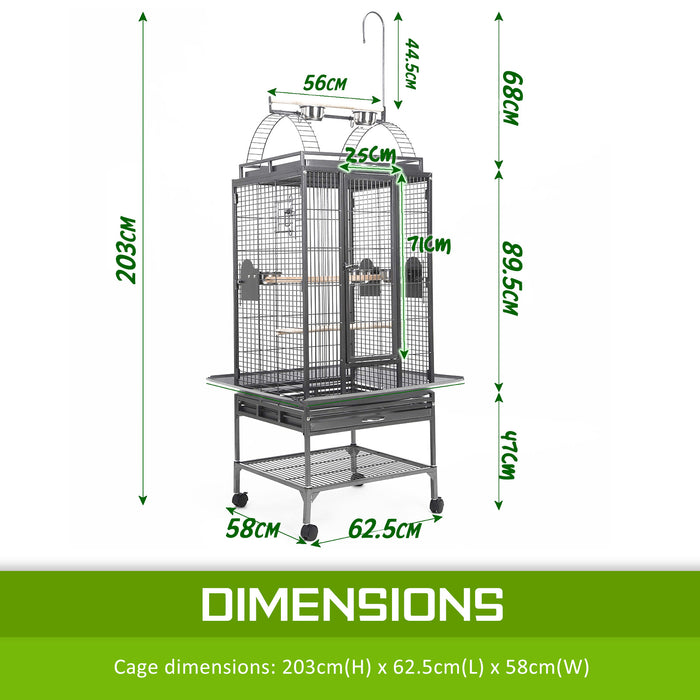 Paw Mate Bird Cage Parrot Aviary Tenor 203cm