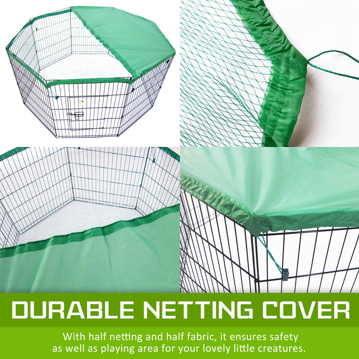 Paw Mate Pet Playpen 8 Panel 42in Foldable Dog Cage + Cover